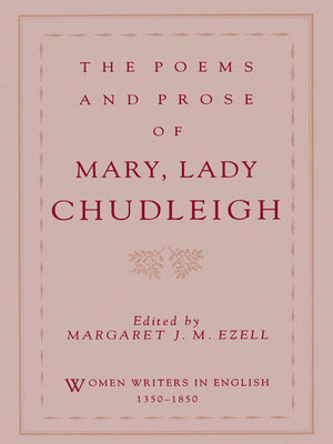cover image of The Poems and Prose of Mary, Lady Chudleigh